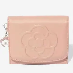 新品　クレイサス CLATHAS ワッフル 二つ折り財布 ピンク 本革 カメリアのサムネイル