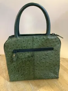 オーストリッチバッグ、モスグリーン＊新品 ◾️必見◾️オーストリッチ バッグ グリーン - メルカリ