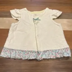 【美品‼︎】BRANSHES　ブランシェス　ベスト　ホワイト