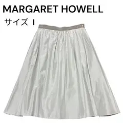 MARGARET HOWELL シルク混 スカート ベージュ サイズⅠ 日本製のサムネイル