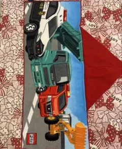 TOMICA フード付きタオル 働く車 パトカーのサムネイル