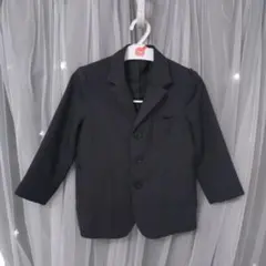 110cm ダークグレー スーツ　ジャケット　フォーマル　美品