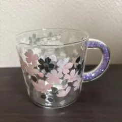 【値下げ中】スターバックス　SAKURA2023ビーズハンドル耐熱グラスマグ