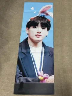 BTS JUNGKOOK スローガン タペストリー blue 정국