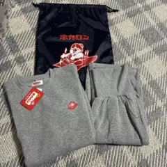 メンズ　裏起毛スウェット　パジャマ　セットアップ　ハッピーバック