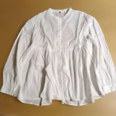 UNIQLO ホワイトシャツ Sサイズ ギャザー付き