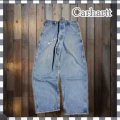 Carhartt カーハート ペインターパンツ デニム でか履き ワイド ブルー