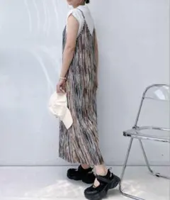 AS KNOW AS plus プリーツキャミワンピース セットのサムネイル