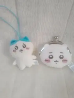 ちいかわ ハチワレ ぬいぐるみストラップ　がま口ミニポーチ