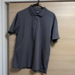 エアリズムコットンカノコポロシャツ　ダークグレー　ブラック　2枚セット