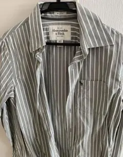 アバクロ ストライプシャツ