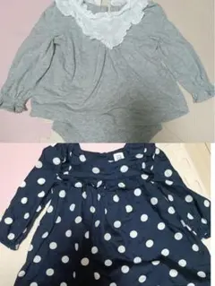 水ドットワンピース　80 12〜18m　baby GAP ロンパース　トップス
