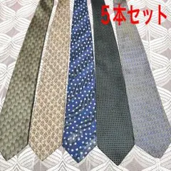 【美品】絹100% ネクタイ 5本セットＡ