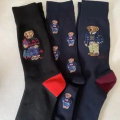 r*i様 ポロラルフローレンのメンズ用ソックス、3足セット25-27cm、新品