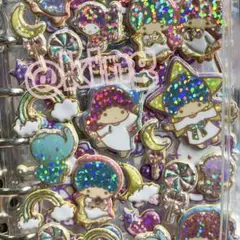 正規品　サンリオ　キキララ　リトルツインスターズ　シール　ステッカー　ぷっくり