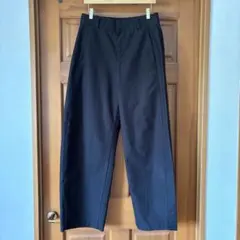 ユニクロ　ジャージーバレルレッグパンツ　丈長め　ブラックＬ