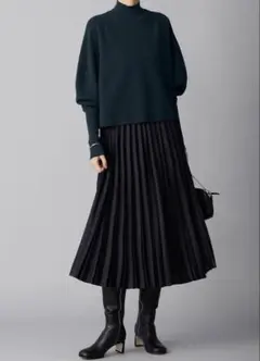 【ICB】ブラック プリーツスカート