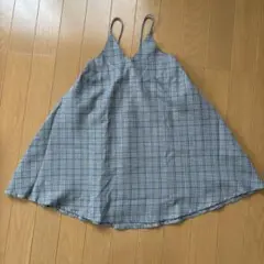 グレンチェックワンピース（裏地付）