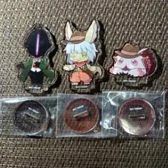 メイドインアビス　ボンドルド　ブラインド　ハート型　缶バッジ　2個 メイドインアビス ボンドルド ブラインド ハート型 缶バッジ 2個