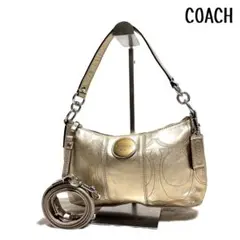 【大人気美品】COACH Signature Stitch Hobo gold