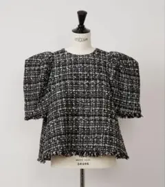 【新品未使用、タグ付き】Heve ヘイブ　Bubbly Tweed black