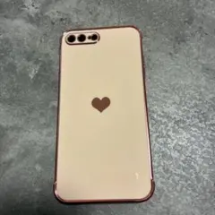 iPhone 7plus/8plusケース ハート柄　TPUシリコン メッキ加工