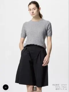 UNIQLO ケーブルクルーネックセーター XL 03 GRAY