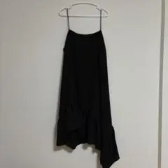 ブラックアシンメトリックキャミワンピース❤️Mサイズ
