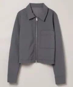 JEANASiS ダブルジップトップス　グレー