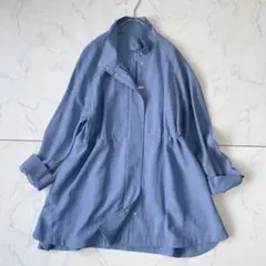 【未使用級】25SS レリアン リネン混 撥水 スタンドカラー コート 11号