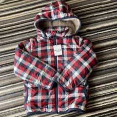 PICNIC （ミキハウストレード）チェック柄ダウンコート 130 タグ付き新品