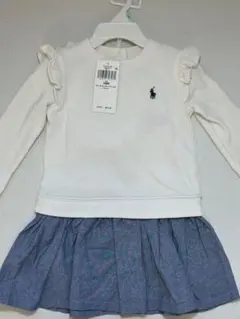 ヤ*コ様 ラルフローレン　ベビー　フリル付き　長袖ワンピース 85cm