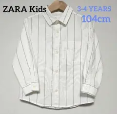 ピンストライプ 長袖シャツ　コットンシャツ