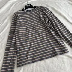 JOHN SMEDLEY グレー/青ストライプ 長袖セーター M - メルカリ