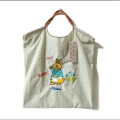 【新品タグ付き】刺繍エコバッグ・トートバッグD.KELLY(M) Rabbit