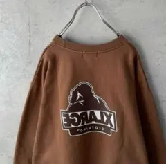 X-LARGE エクストララージ スウェット デカロゴ ブラウン