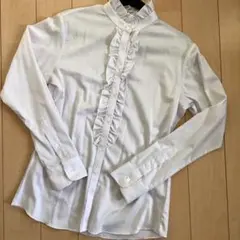 形態安定 ORANGE FIELD フリル付き長袖シャツ サイズ9