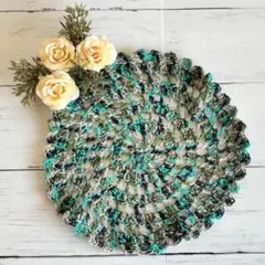 ドイリー　小物マット　かぎ針編み　ハンドメイド