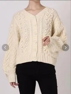 jouetie ケーブルカーディガン