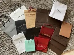 紙袋　まとめ売り　ハイブランドのみ15枚