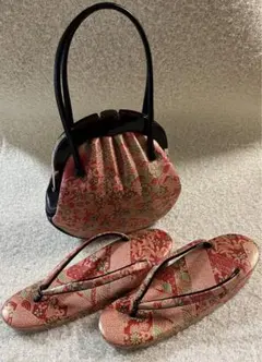 和装バッグ草履セット　結婚式　成人式　着物