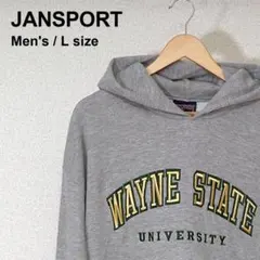 JANSPORT WAYNE STATE パーカー L グレー
