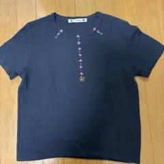 アルベロベロ Alberobello半袖ニット　黒のサムネイル
