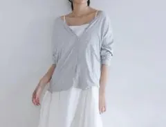 searoomlynn RIBオーバーVネックカーディガンのサムネイル