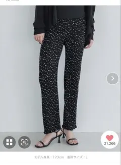 COCA ドットプリーツレギンスパンツ