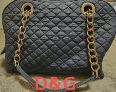D&G ネイビー キルティング ショルダーバッグのサムネイル