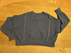 LOWRYSFARM ローリーズファーム　長袖　重ね着風ニット　ショート