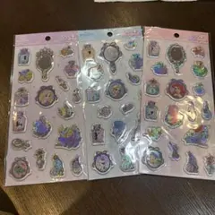 ディズニープリンセス ホログラムステッカー3シートセット