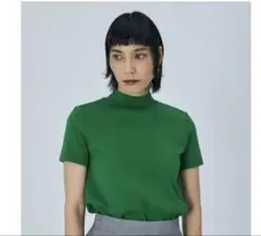 ENFOLD スタンドネックコンパクトTシャツ