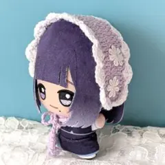 〈紫色×白色〉ぬい服　ヘッドドレス　にじぬい　ちびぐるみ　Chibiぬい